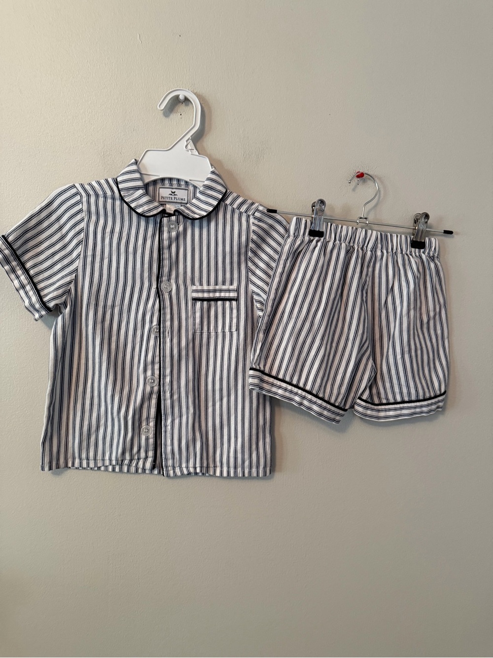 Petite Plume Striped Pajama Set
